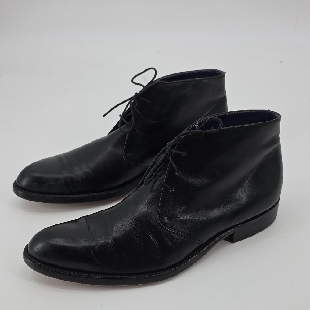 Paul Smith Black Chukka Boots Sleek Leather Design Size 9